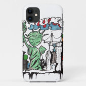 Graffitifreiheitsstatue Case-Mate iPhone Hülle (Rückseite)