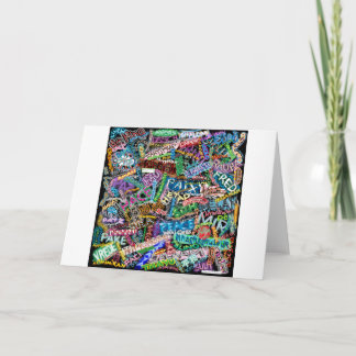 Graffitifriedensinternationalübersetzung Feiertagskarte