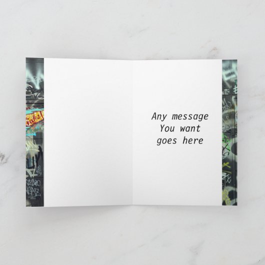 Graffitigrußkarte Karte (Innenseite)