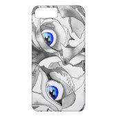 Graffitikunst der blauen Augen Case-Mate iPhone Hülle (Rückseite)