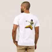 Graffitimädchen T-Shirt (Schwarz voll)