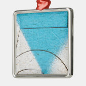 Graffitinahaufnahmen Silbernes Ornament (Links)