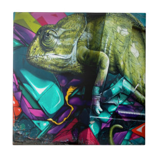 Graffitireptil Fliese