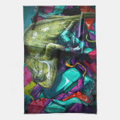 Graffitireptil Küchentuch (Vertikal)