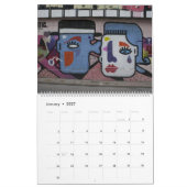Graffitis am Donaukanal Wien Österreich 2023 Kalender (Jan 2027)