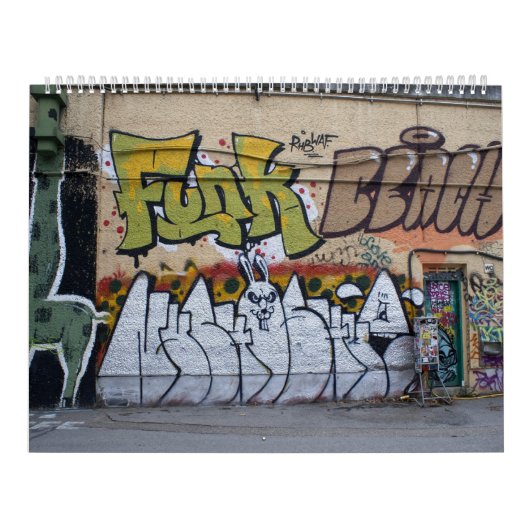 Graffitis am Donaukanal Wien Österreich 2023 Kalender (Titelbild)