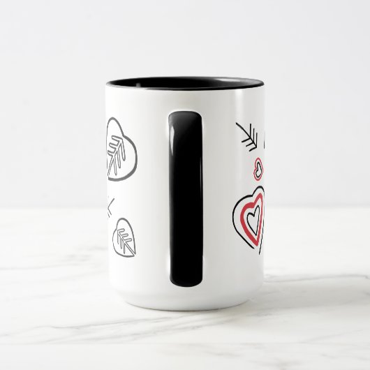 Graffitis-Mosaikbecher Tasse (Griff)