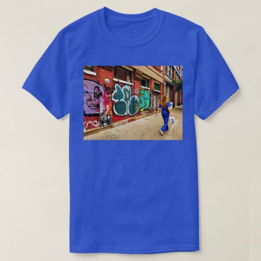 Graffitis New York City Street Art T-Shirt (Design vorne)