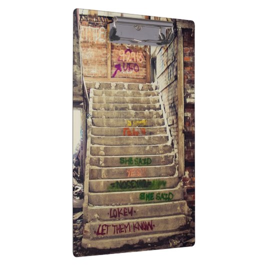 Graffititreppenkasten Klemmbrett (Rechts)