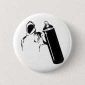 Graffitiverfasser mit Spraydosen-Schablone Button (Vorderseite)