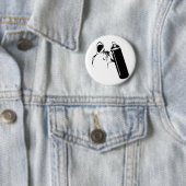 Graffitiverfasser mit Spraydosen-Schablone Button (Beispiel)
