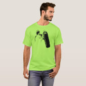 Graffitiverfasser mit Spraydosen-Schablone T-Shirt (Vorne ganz)