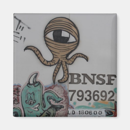 Graffitti-Außerirdischen Magnet (Vorne)