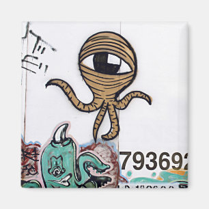 Graffitti-Außerirdischen Magnet