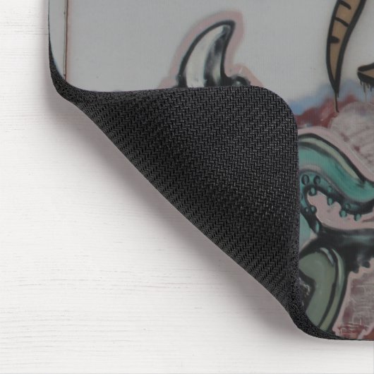 Graffitti-Außerirdischen Mousepad (Ecke)