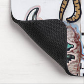 Graffitti-Außerirdischen Mousepad (Ecke)