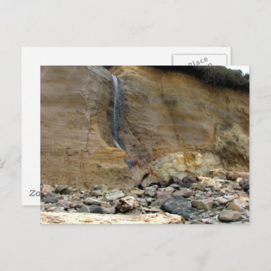 Graffitti Falls Postkarte (Vorne/Hinten)