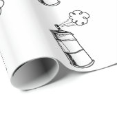 Graffitti Geschenkpapier (Rolleneckpunkt)
