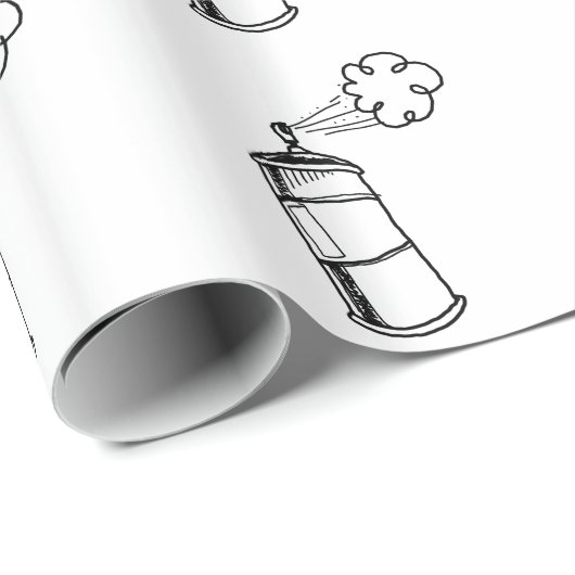 Graffitti Geschenkpapier (Rolleneckpunkt)