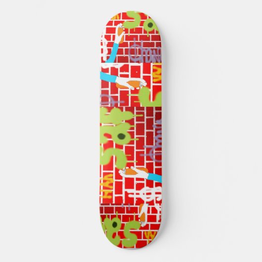 Graffitti Spray Skateboard (Vorderseite)