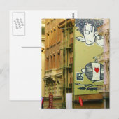 Graffitti Wall Foto Postkarte (Vorne/Hinten)