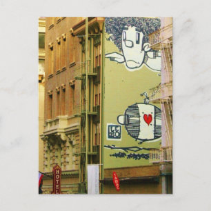 Graffitti Wall Foto Postkarte