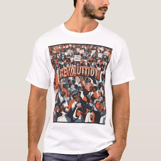 Grafik-Abschlag "Revolution" T-Shirt (Vorderseite)