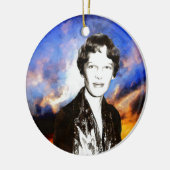 Grafik Amelia Earhart Keramikornament (Links)