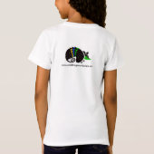 Grafik - ARMADILLO - Brasilien - gefährdetes Tier T-Shirt (Rückseite)