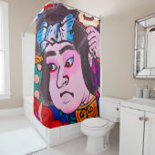 Grafik auf Japanisch Traditionelles Kiteart,Kite,S Duschvorhang (Beispiel)