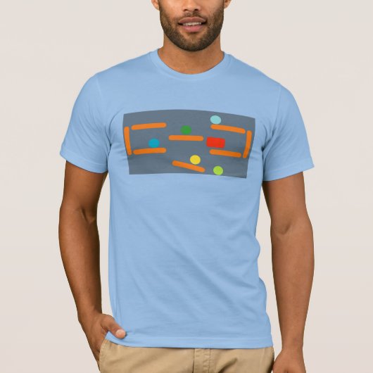 Grafik bemannt T-Shirt (Vorderseite)