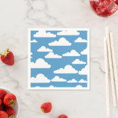 GRAFIK BLUE SKY AND WHITE CLOUUUES DESIGN SERVIETTE (Beispiel)