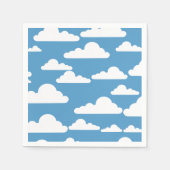 GRAFIK BLUE SKY AND WHITE CLOUUUES DESIGN SERVIETTE (Vorderseite)