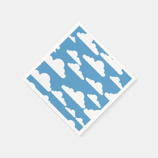 GRAFIK BLUE SKY AND WHITE CLOUUUES DESIGN SERVIETTE (Ecke)