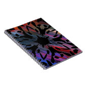 Grafik-Blume-Notebook Notizblock (Rechte Seite)