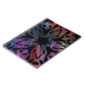 Grafik-Blume-Notebook Notizblock (Linke Seite)