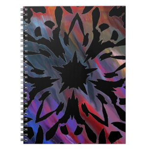 Grafik-Blume-Notebook Notizblock
