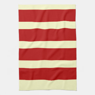 GRAFIK BOLD RED STRIPE HOLIDAY CHRISTMAS TOWELS GESCHIRRTUCH