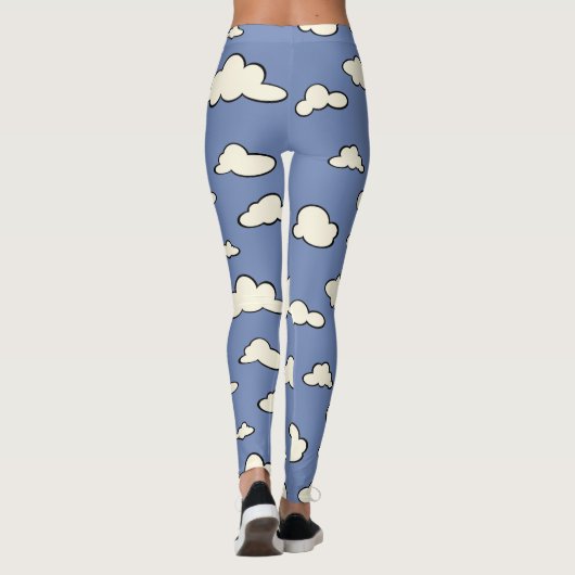 GRAFIK CLOUD PATTER BLUE SKY LEGGINGS (Rückseite)
