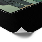 Grafik der Rick- und Morty-Familie Poster (Ecke)