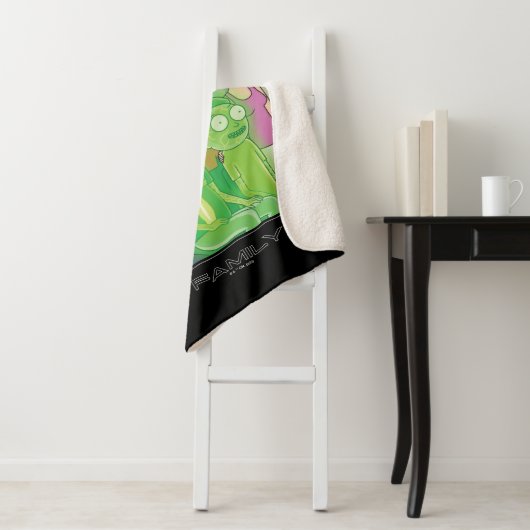 Grafik der Rick- und Morty-Familie Sherpadecke (Beispiel)