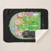 Grafik der Rick- und Morty-Familie Sherpadecke (Vorderseite (Horizontal))