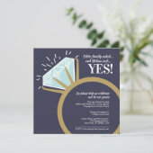 Grafik des Diamantenrings Einladung (Stehend Vorderseite)