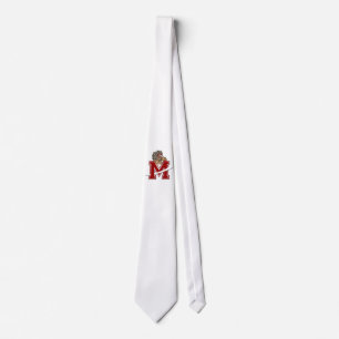 Grafik des roten Indians auf Krawatte