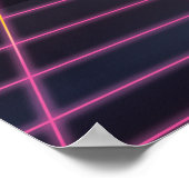 Grafik des Videospiels der 1980er Jahre Poster (Ecke)