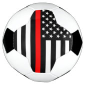 Grafik-Design der US-Flagge mit Symbolischer Thin Fußball (Gedreht)