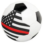 Grafik-Design der US-Flagge mit Symbolischer Thin Fußball (Dreiviertel)