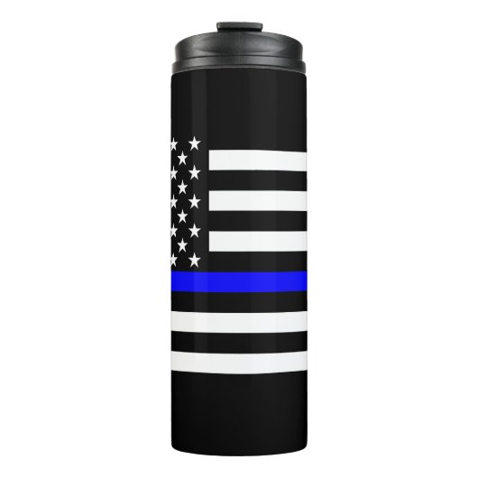 Grafik-Design für Symbolische Thin Blue Line US-Fl Thermosbecher (Vorderseite)