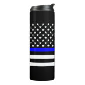 Grafik-Design für Symbolische Thin Blue Line US-Fl Thermosbecher (Nach links gedreht)
