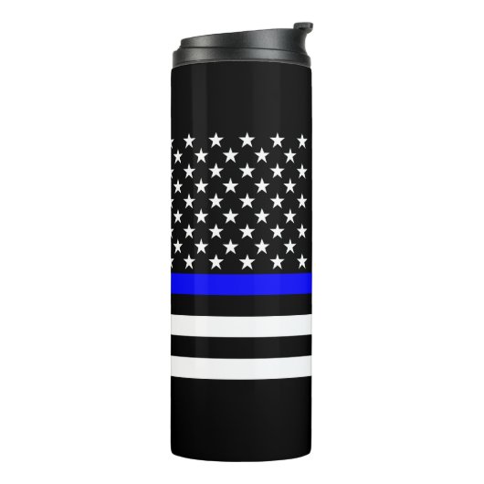 Grafik-Design für Symbolische Thin Blue Line US-Fl Thermosbecher (Nach links gedreht)